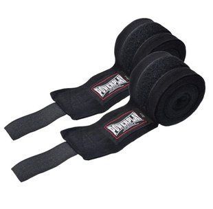 Бинти для боксу PowerPlay 3046 Чорні 4м Нейлон PP_3046_4m_Black фото