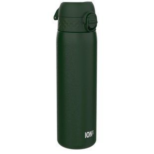 Пляшка для води багаторазова металева&nbsp;ION8&nbsp;600 мл Stainless Steel Dark Green I8SS600DGRE фото