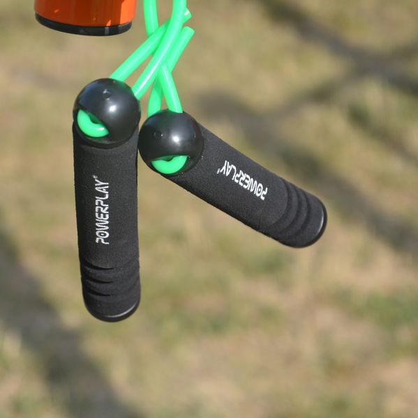 Скакалка звичайна 2,7 м  PowerPlay 4205 зелена PP_4205_Green фото