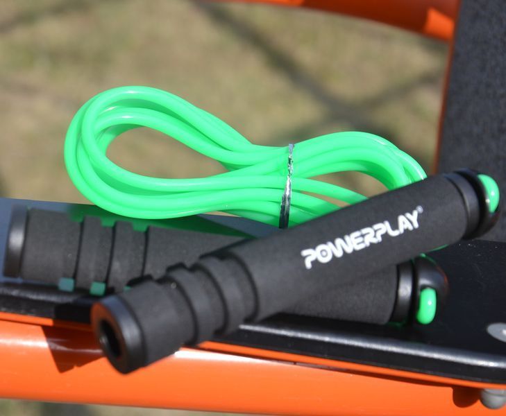 Скакалка звичайна 2,7 м  PowerPlay 4205 зелена PP_4205_Green фото