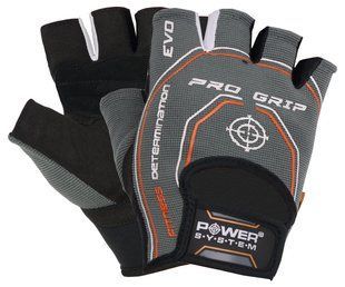 Рукавиці для фітнесу та важкої атлетики Power System Pro Grip EVO PS-2250E Grey L PS_2250E_L_Grey фото
