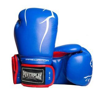 Боксерські рукавички PowerPlay 3018 сині 14 унцій PP_3018_14oz_Blue фото