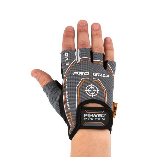 Рукавиці для фітнесу та важкої атлетики Power System Pro Grip EVO PS-2250E Grey L PS_2250E_L_Grey фото