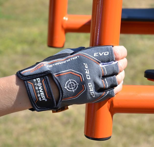 Рукавиці для фітнесу та важкої атлетики Power System Pro Grip EVO PS-2250E Grey L PS_2250E_L_Grey фото