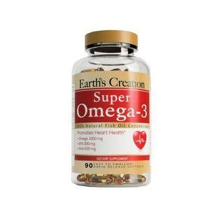 Жирні кислоти Earth's Creation Super Omega-3 1000 mg 90 софт гель EC_SupOmega_90 фото