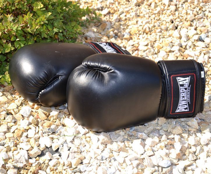 Боксерські рукавички PowerPlay 3004 чорні 14 унцій PP_3004_14oz_Black фото