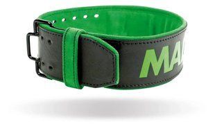 Пояс для важкої атлетики MadMax MFB-302 Quick Release Belt шкіряний Black/Green XXL MFB-302_XXL фото