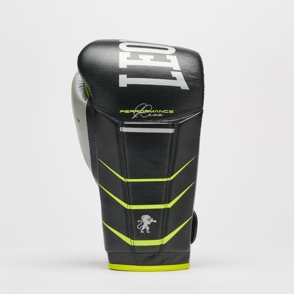 Боксерські рукавиці Leone GN110F REVO FLUO Black 12 унцій (бинти 4 м. в комплекті) GN110F_Black_12oz фото