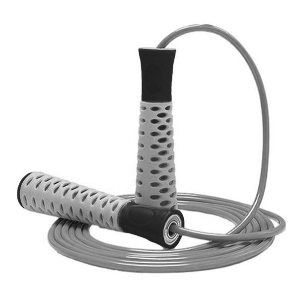 Скакалка PowerPlay 4206 Cіро-чорна PP_4206_Grey/Black фото