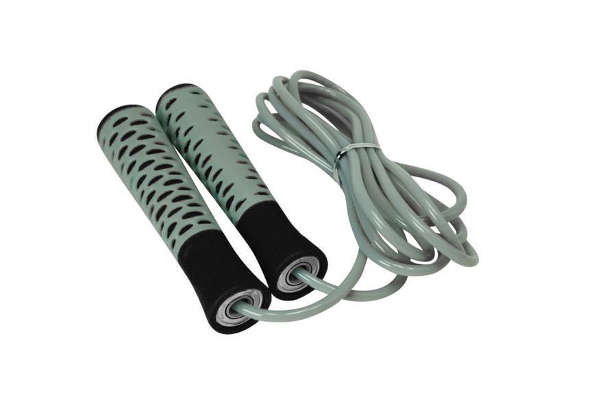 Скакалка PowerPlay 4206 Cіро-чорна PP_4206_Grey/Black фото