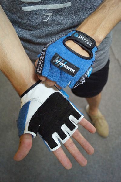 Рукавиці для фітнесу та важкої атлетики Power System Workout PS-2200 Blue XL PS-2200_XL_Blue фото
