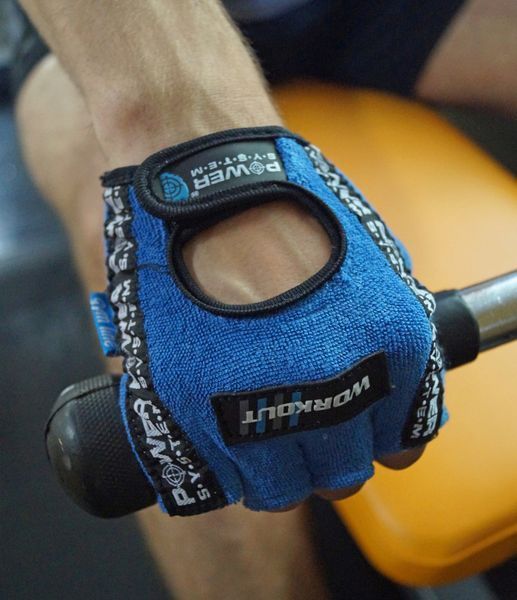 Рукавиці для фітнесу та важкої атлетики Power System Workout PS-2200 Blue XL PS-2200_XL_Blue фото