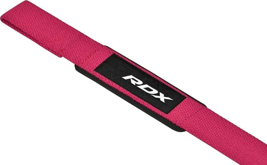 Лямки для тяги бавовняні RDX W1 Gym Single Strap Pink Plus WAN-W1P+ фото