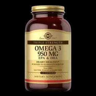Жирні кислоти Solgar Omega 3 950 mg EPA & DHA 50 softgels Sol_Om3_50 фото