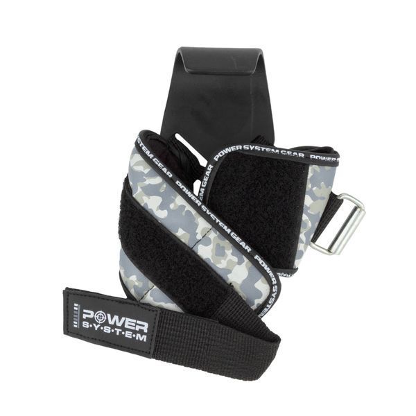 Гаки для тяги на зап'ястя Power System Hooks Camo PS-3370 BlackGrey L PS_3370_Black/Grey L фото