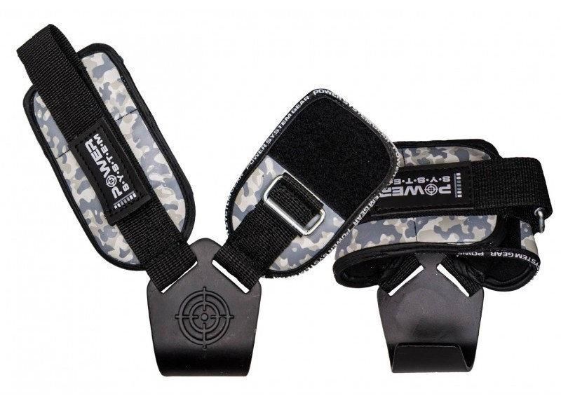 Гаки для тяги на зап'ястя Power System Hooks Camo PS-3370 BlackGrey L PS_3370_Black/Grey L фото
