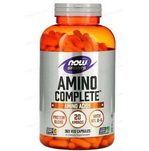 Комплекс амінокислот NOW Foods Amino Complete 360 вегетаріанських капсул NOW_Amino_360 фото