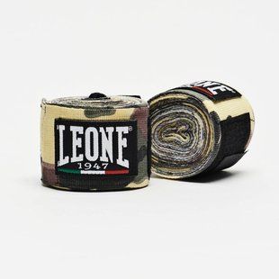 Бинти для боксу Leone AB705 Green Mimetic 3.5m AB705_G/Mimetic_350 фото