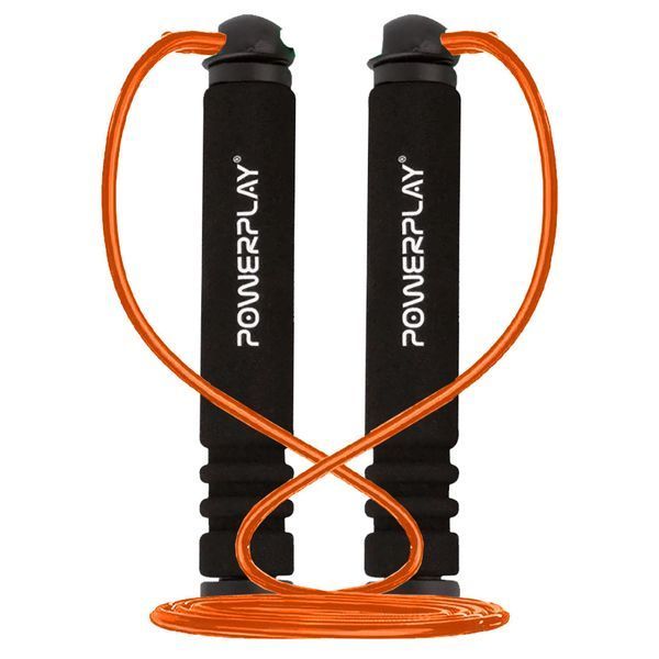 Скакалка універсальна класична PowerPlay 4205 2,7 м помаранчева PP_4205_Orange фото