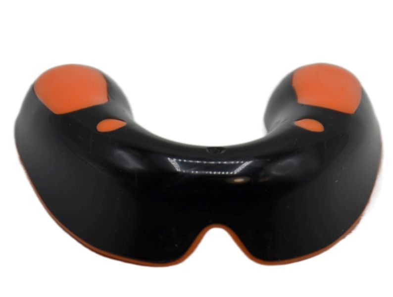 Капа боксерська PowerPlay 3315 доросла ( SR ) жовтогарячо-Чорна LEMON PP_3315_SR_BLACK/OR/LEMON фото