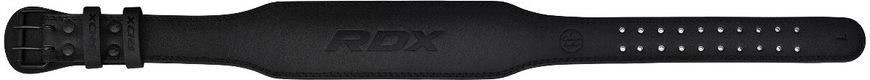 Пояс для важкої атлетики RDX 4 шкіряний Full Black 2XL WBS-4FB-2XL фото
