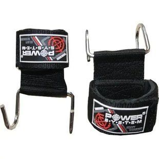 Гаки для турніка та тяги на зап'ястя Power System Heavy Lifting Hooks PS-4040 PS-4040_Black фото