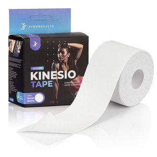 Кінезіологічний тейп 4yourhealth Kinesio Tape 5cmx5m Білий 4YH_Tape_White фото