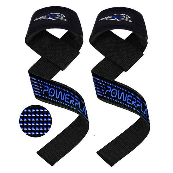 Лямки для тяги бавовняні  PowerPlay 7064 Чорно-сині PP_7064_Black/Blue фото