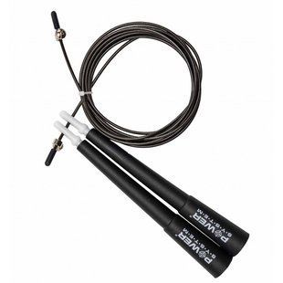 Скакалка швидкісна Power System Ultra Speed Rope PS-4033 2,8м Чорна PS-4033_Black фото