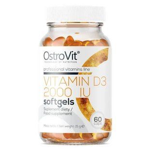 Вітамін OstroVit D3 2000 IU 60 caps OV_D3_60c фото