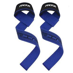 Лямки для тяги RDX S4 Gym Cotton Gel Straps Blue Plus WAC-S4U+ фото