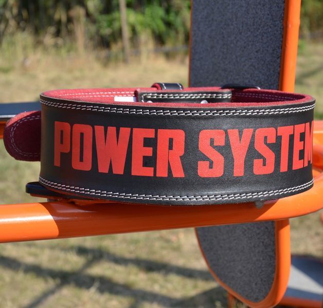 Пояс для важкої атлетики Power System Beast PS-3830 BlackRed XL PS-3830_XL_Black-Red фото