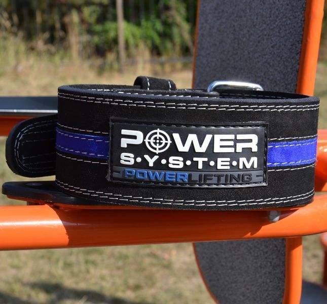 Пояс для паверліфтингу Power System Power Lifting PS-3800 BlackBlue Line L PS-3800_L_Black_Blue фото