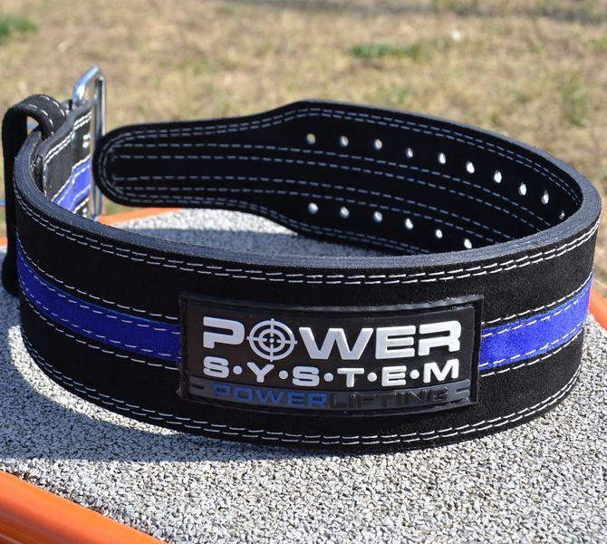Пояс для паверліфтингу Power System Power Lifting PS-3800 BlackBlue Line L PS-3800_L_Black_Blue фото