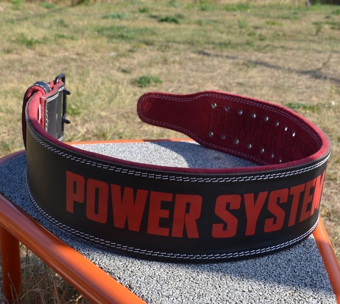 Пояс для важкої атлетики Power System Beast PS-3830 BlackRed XL PS-3830_XL_Black-Red фото