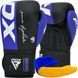 Боксерські рукавиці RDX F4 Boxing Sparring Gloves Hook & Loop BLUE/BLACK 10 унцій (капа в комплекті) BGR-F4U-10OZ фото 1 купити онлайн