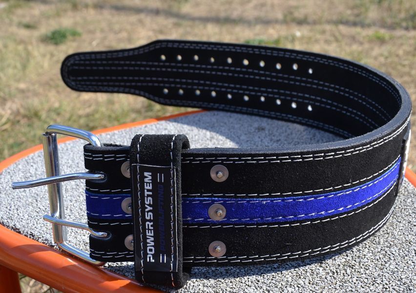 Пояс для паверліфтингу Power System Power Lifting PS-3800 BlackBlue Line L PS-3800_L_Black_Blue фото