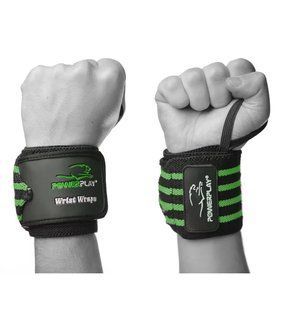 Кистьові бинти PowerPlay 3081 Чорно-Зелені PP_3081_Black/Green фото