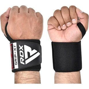 Бинти для зап'ясть (кистьові бинти) RDX W3 Gym Wrist Wraps Full Black WAH-W3FB фото