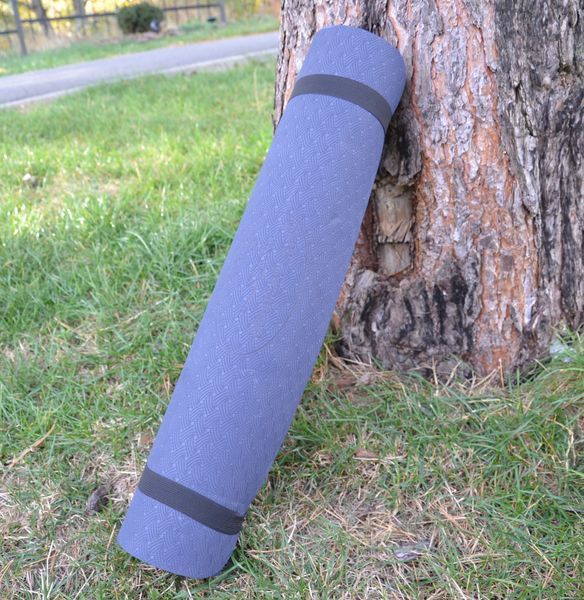 Коврик для йоги і фітнесу PowerPlay 4150 Premium TPE 183x61x0.6 см Синій PP_4150_Blue фото