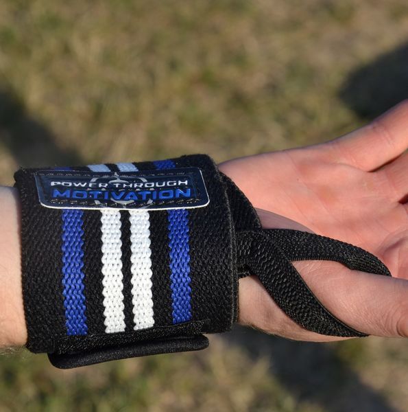 Кистьові бинти Power System Wrist Wraps PS-3500 BlueBlack PS-3500_Blue-Black фото