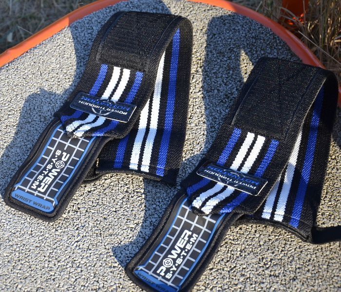 Кистьові бинти Power System Wrist Wraps PS-3500 BlueBlack PS-3500_Blue-Black фото