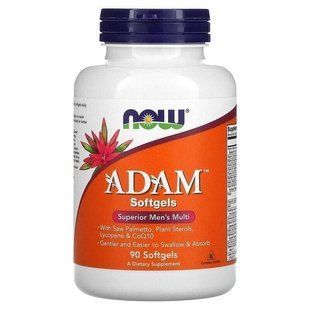 Вітамінний комплекс для чоловіків Now Foods ADAM Tablets Superior Mens Multi 90 softgels 8978 фото
