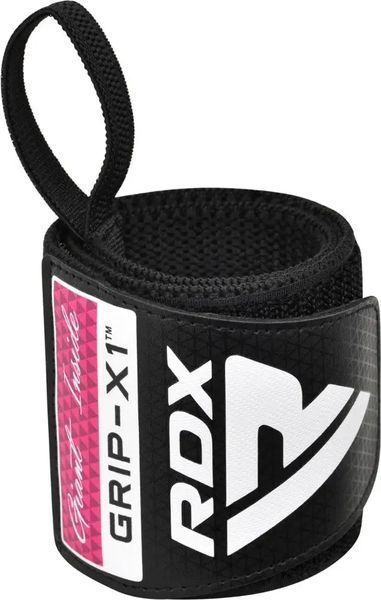 Бинти для зап'ясть (кистьові бинти) RDX GYM WRIST WRAP R11 BLACK/PINK WAH-WR11BP фото