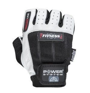 Рукавиці для фітнесу та важкої атлетики Power System Fitness PS-2300 BlackWhite S PS-2300_S_Black-White фото
