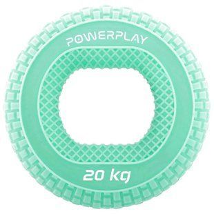 Еспандер - кільце  кистьовий силіконовий PowerPlay PP-4333 Hand Grip Medium 20 кг. Зелений PP_4333_Green_20kg фото