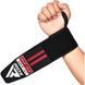 Бинти для зап'ясть (кистьові бинти) RDX GYM WRIST WRAP R11 BLACK/RED WAH-WR11BR фото 1 купити онлайн