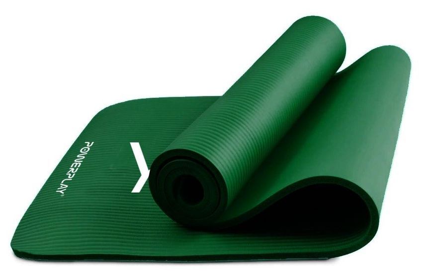 Коврик для йоги і фітнесу PowerPlay 4151 NBR 183x61x1.5 см Зелений PP_4151_Green фото