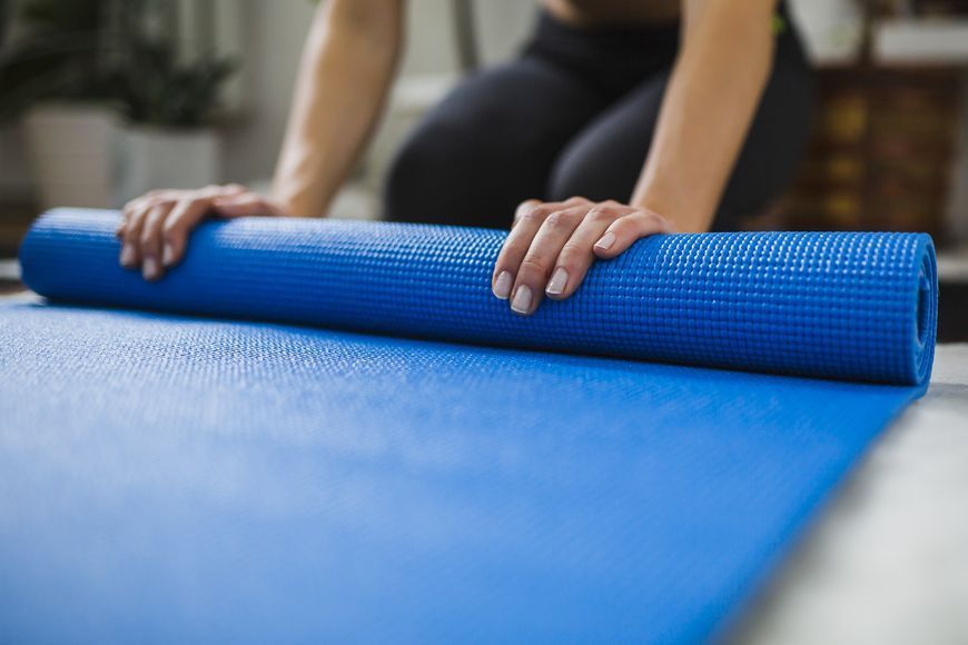Килимок для йоги та фітнесу Power System PS-4014 Fitness-Yoga Mat Blue PS-4014_Blue фото