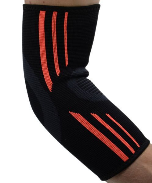 Налокітники спортивні Power System Elbow Support Evo PS-6020 BlackOrange L PS-6020_L_Black-Orange фото